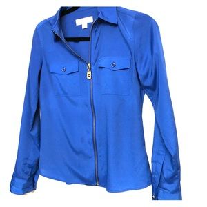 Michael Kors Cobalt Blue Gold Zip up